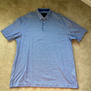 Jos. A Bank Reserve Men’s Blue Knit Polo Shirt - *Size XXL - VGUC - 100% Cotton